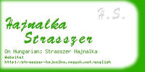 hajnalka strasszer business card